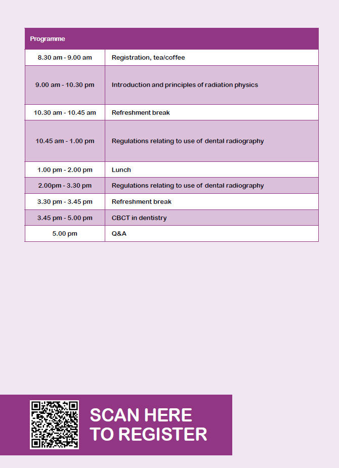 One-Day Core Radiography CPD Course (with CBCT Refresher)